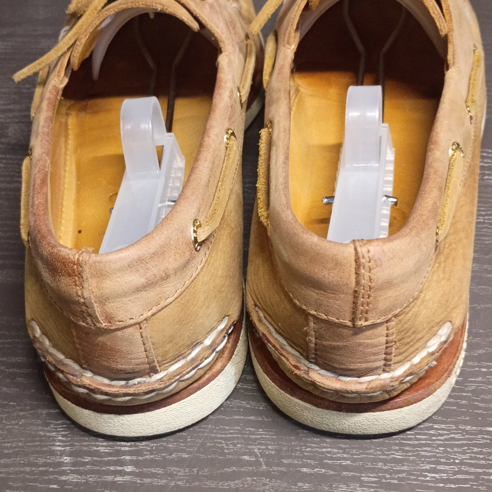 Sperry GOLD CUP Men's 10M Light Brown Leather Boat Shoes.  Like NEW!!! - Picture 4 of 6